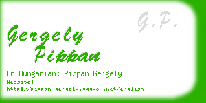 gergely pippan business card